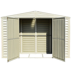 Duramax sheds DuraMax 10.5ft x 3ft SidePro Vinyl Shed with Foundation Kit