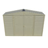 Duramax sheds DuraMax 10.5ft x 3ft SidePro Vinyl Shed with Foundation Kit