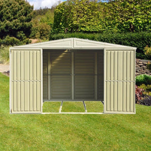 Duramax sheds DuraMax 10.5ft x 5ft Woodbridge Vinyl Shed with Foundation Kit