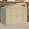 Duramax sheds DuraMax 10.5ft x 5ft Woodbridge Vinyl Shed with Foundation Kit