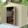 Duramax sheds DuraMax 10.5ft x 5ft Woodbridge Vinyl Shed with Foundation Kit