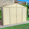 Duramax sheds DuraMax 10.5ft x 5ft Woodbridge Vinyl Shed with Foundation Kit