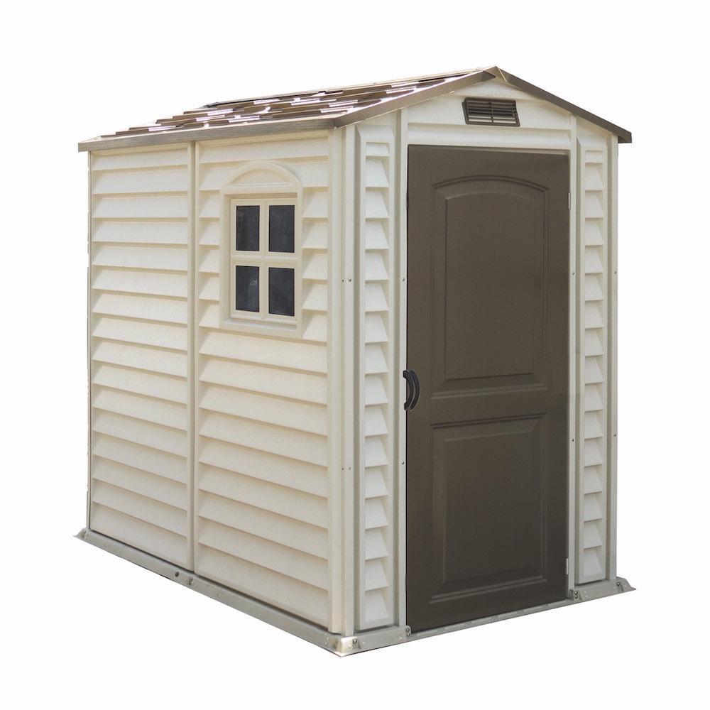 Duramax sheds DuraMax 4ft x 6ft StorePro Vinyl Storage Shed w/ Floor