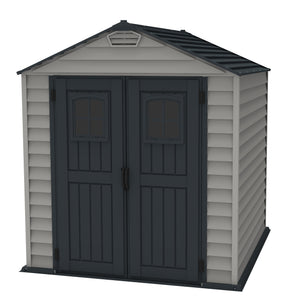 Duramax sheds DuraMax 7ft x 7ft StoreMax Plus Vinyl Shed with Molded Floor