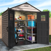 Duramax sheds DuraMax 7ft x 7ft StoreMax Plus Vinyl Shed with Molded Floor