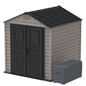 Duramax sheds DuraMax 7ft x 7ft StoreMax Plus Vinyl Shed with Molded Floor