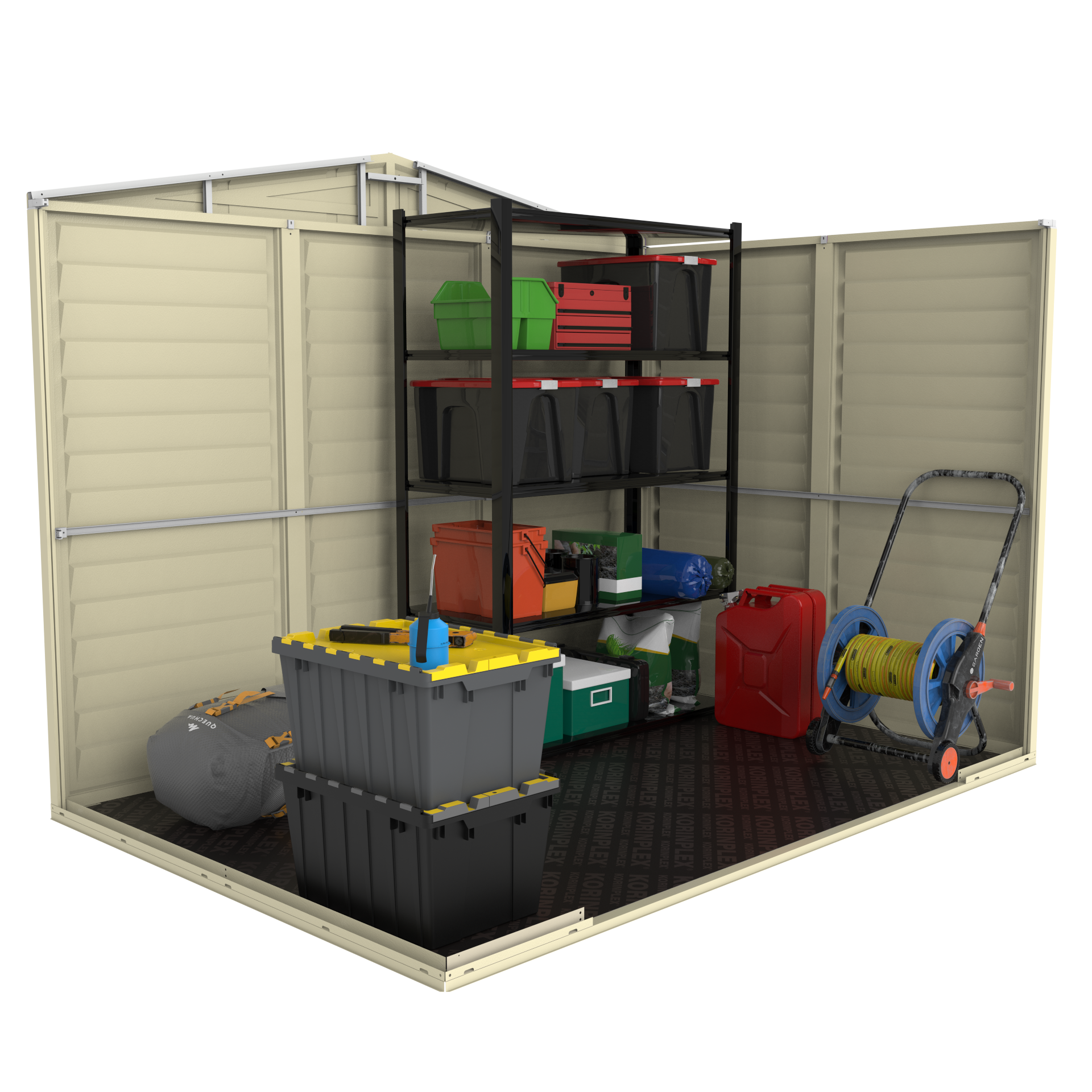 Duramax sheds Duramax 8ft x 5.5ft Duramate Vinyl Shed with Foundation