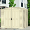 Duramax sheds Duramax 8ft x 5.5ft Duramate Vinyl Shed with Foundation