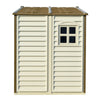 Duramax sheds DuraMax 8ft x 5.5ft Storeall Vinyl Shed with Foundation Kit and window