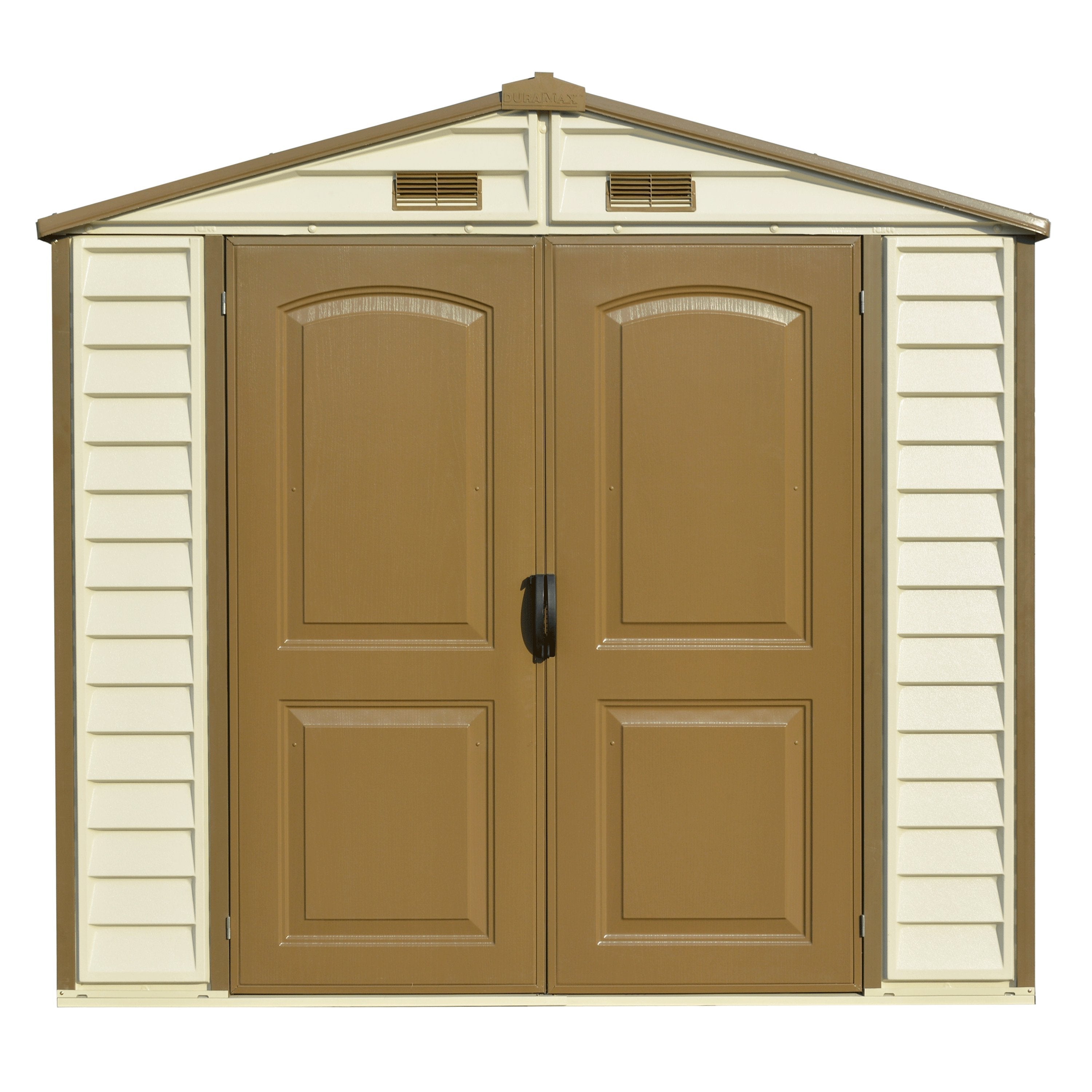 Duramax sheds DuraMax 8ft x 5.5ft Storeall Vinyl Shed with Foundation Kit and window