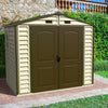 Duramax sheds DuraMax 8ft x 5.5ft Storeall Vinyl Shed with Foundation Kit and window