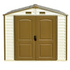 Duramax sheds DuraMax 8ft x 5.5ft Storeall Vinyl Shed with Foundation Kit and window