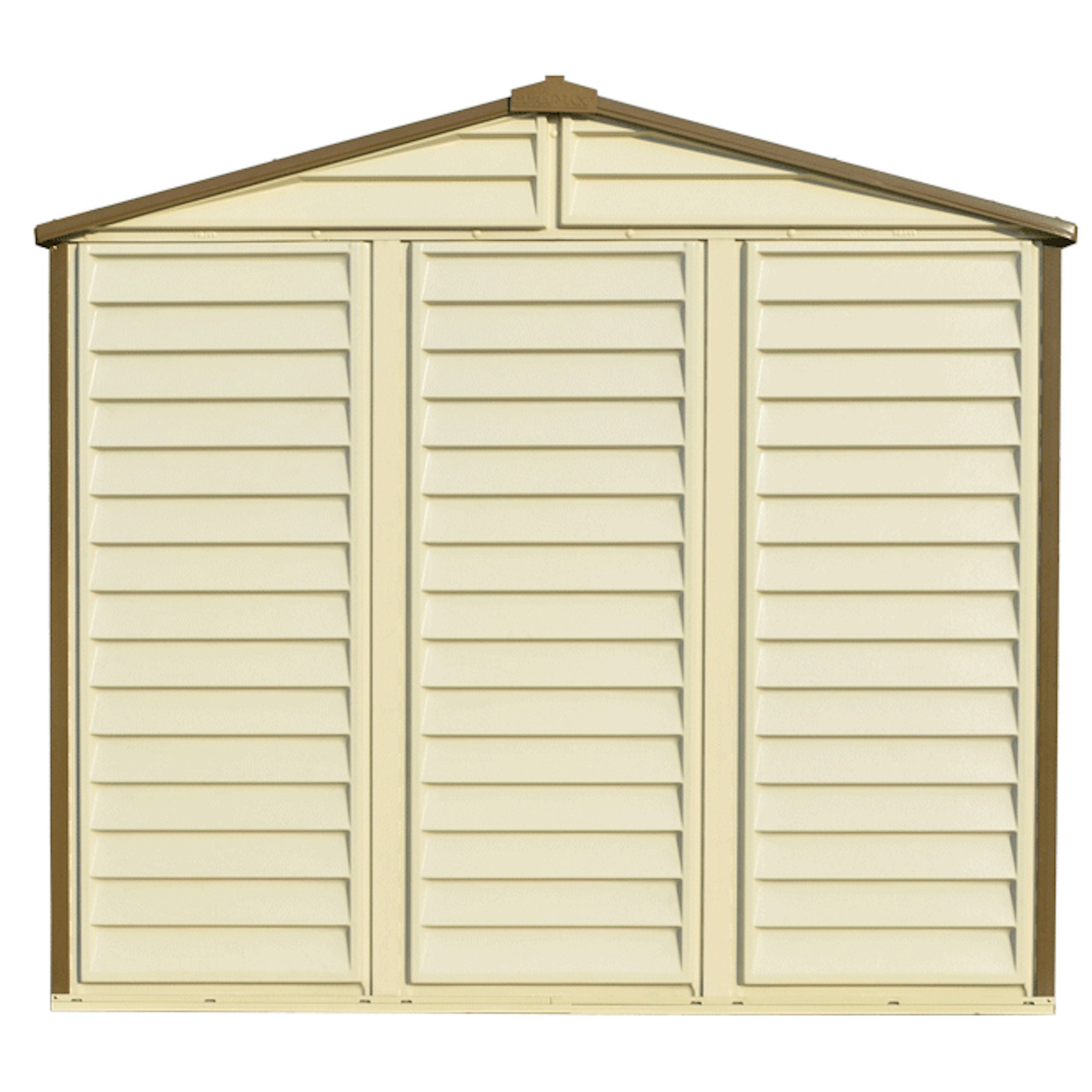 Duramax sheds DuraMax 8ft x 5.5ft Storeall Vinyl Shed with Foundation Kit and window