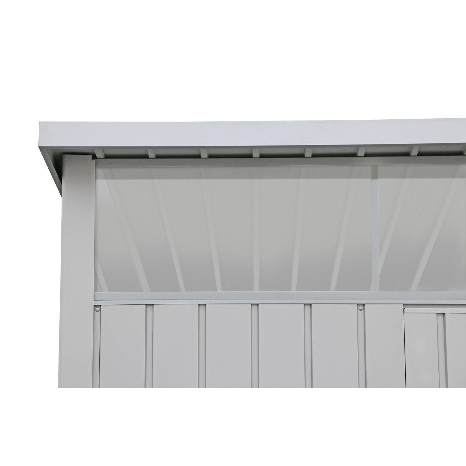 Duramax sheds Duramax 8ft x 6ft Palladium Premier Metal Shed Light Gray