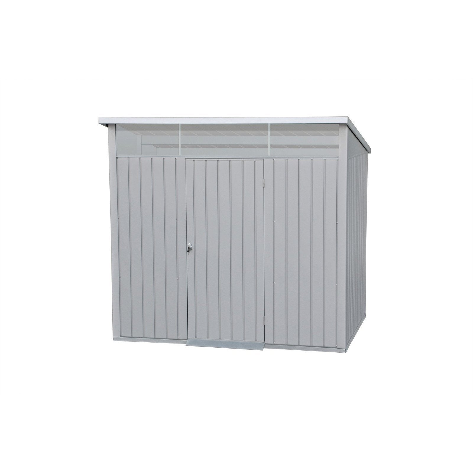 Duramax sheds Duramax 8ft x 6ft Palladium Premier Metal Shed Light Gray