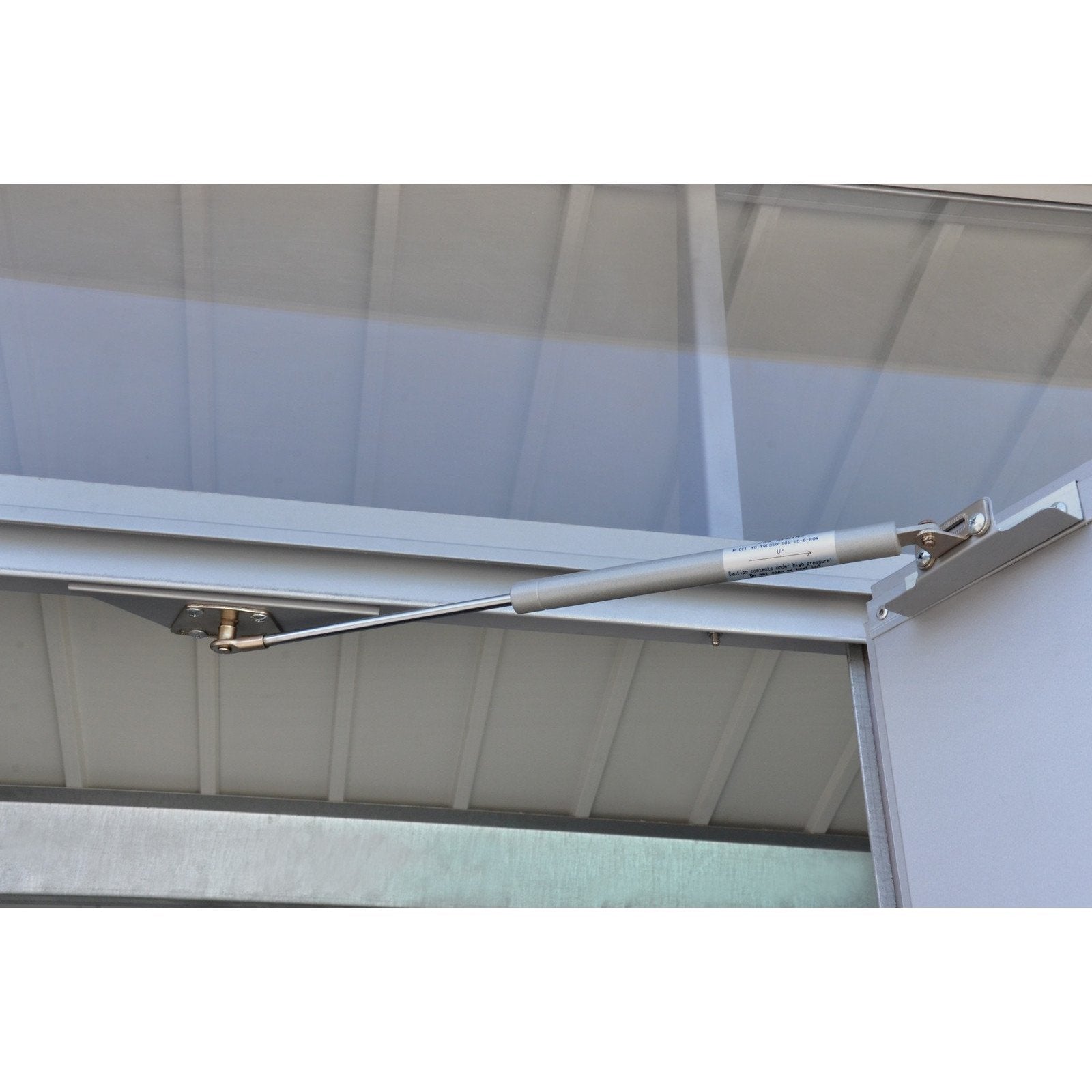 Duramax sheds Duramax 8ft x 6ft Palladium Premier Metal Shed Light Gray