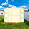 Duramax sheds Duramax 8ft x 8ft Duramate Vinyl Shed with Foundation Kit