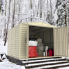 Duramax sheds Duramax 8ft x 8ft Duramate Vinyl Shed with Foundation Kit