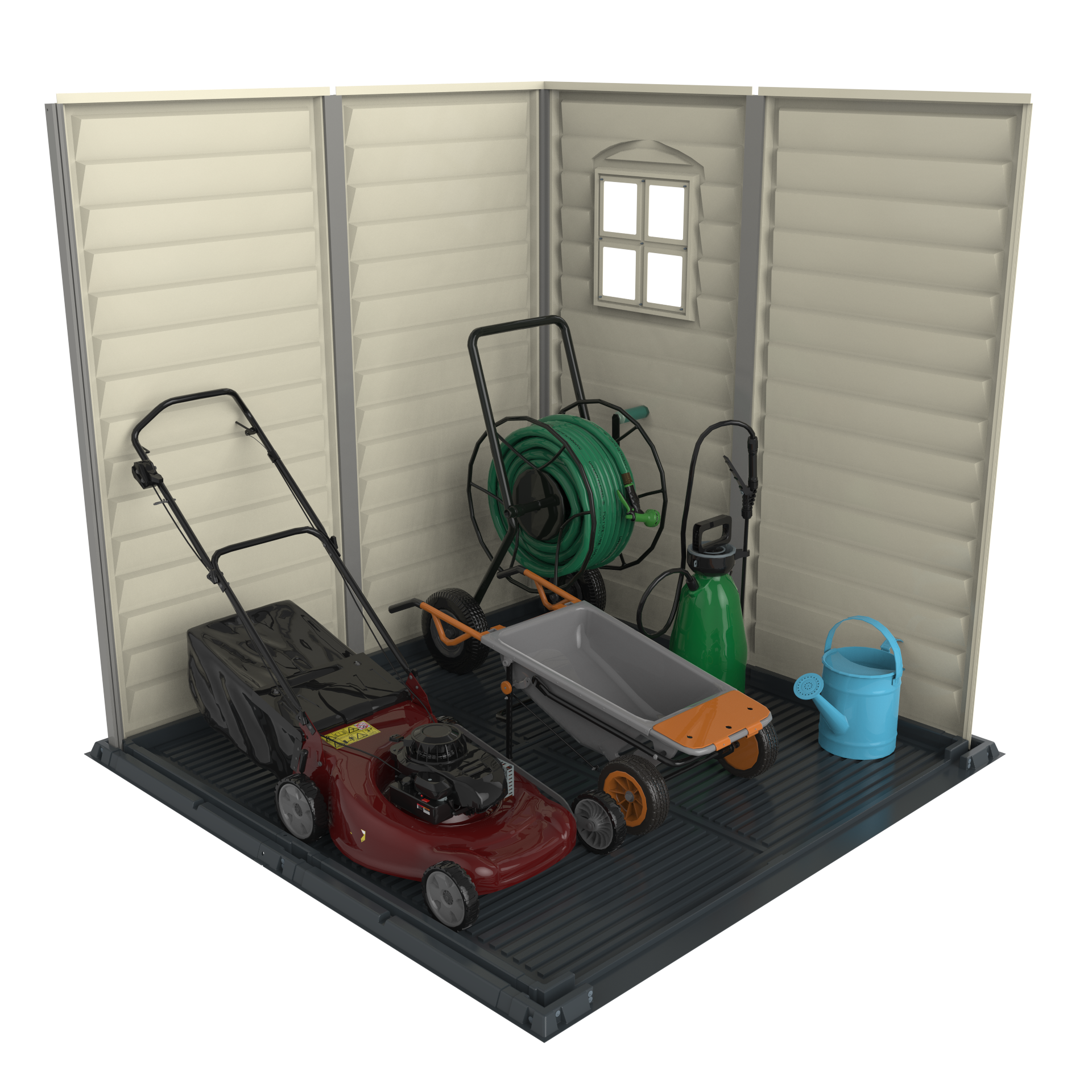 Duramax sheds DuraMax Plus 6ft x6ft Storemate Vinyl Shed with Molded Floor