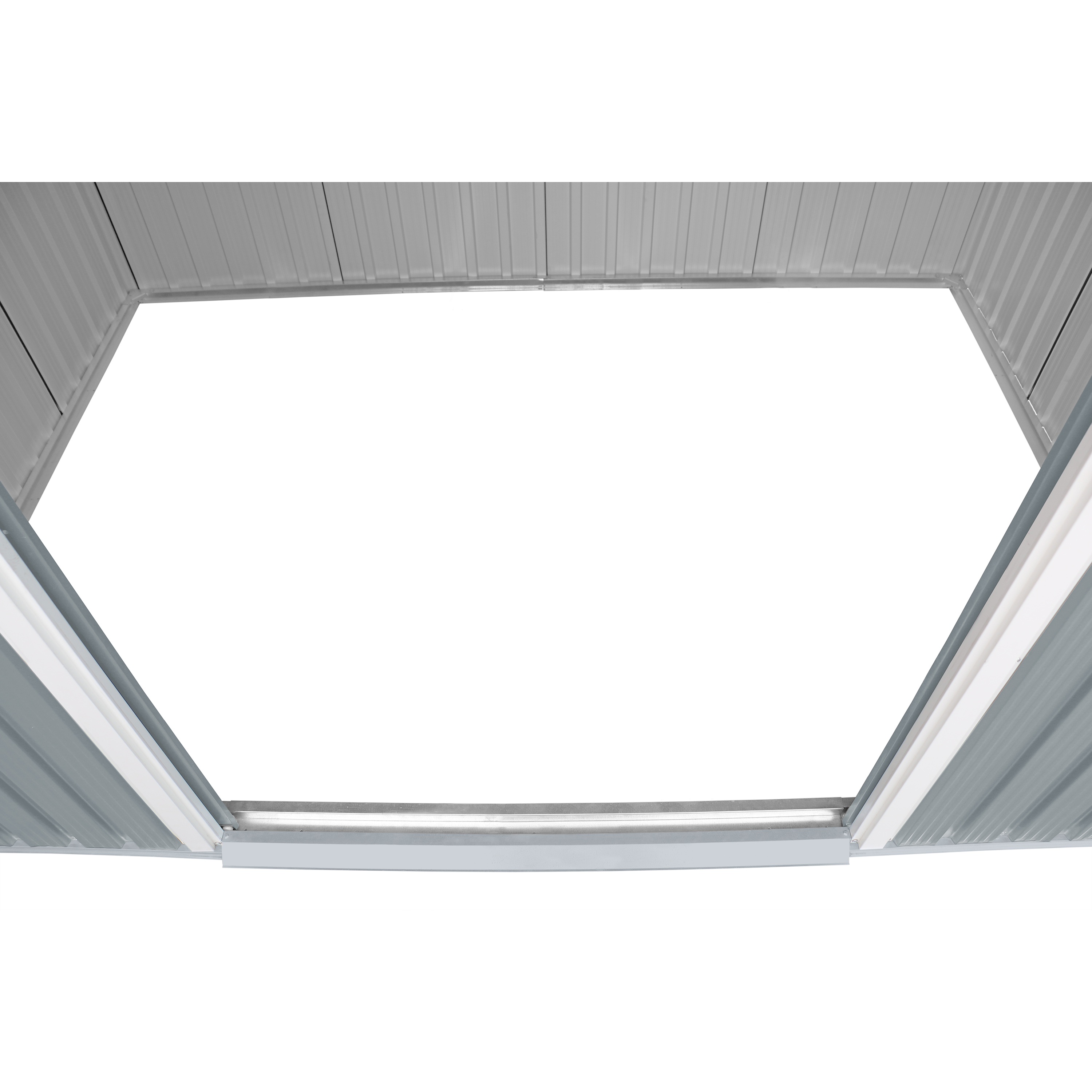 Duramax sheds Duramax TOP Pent Roof Skylight 8 x 6 Metal Storage Shed - Light Gray
