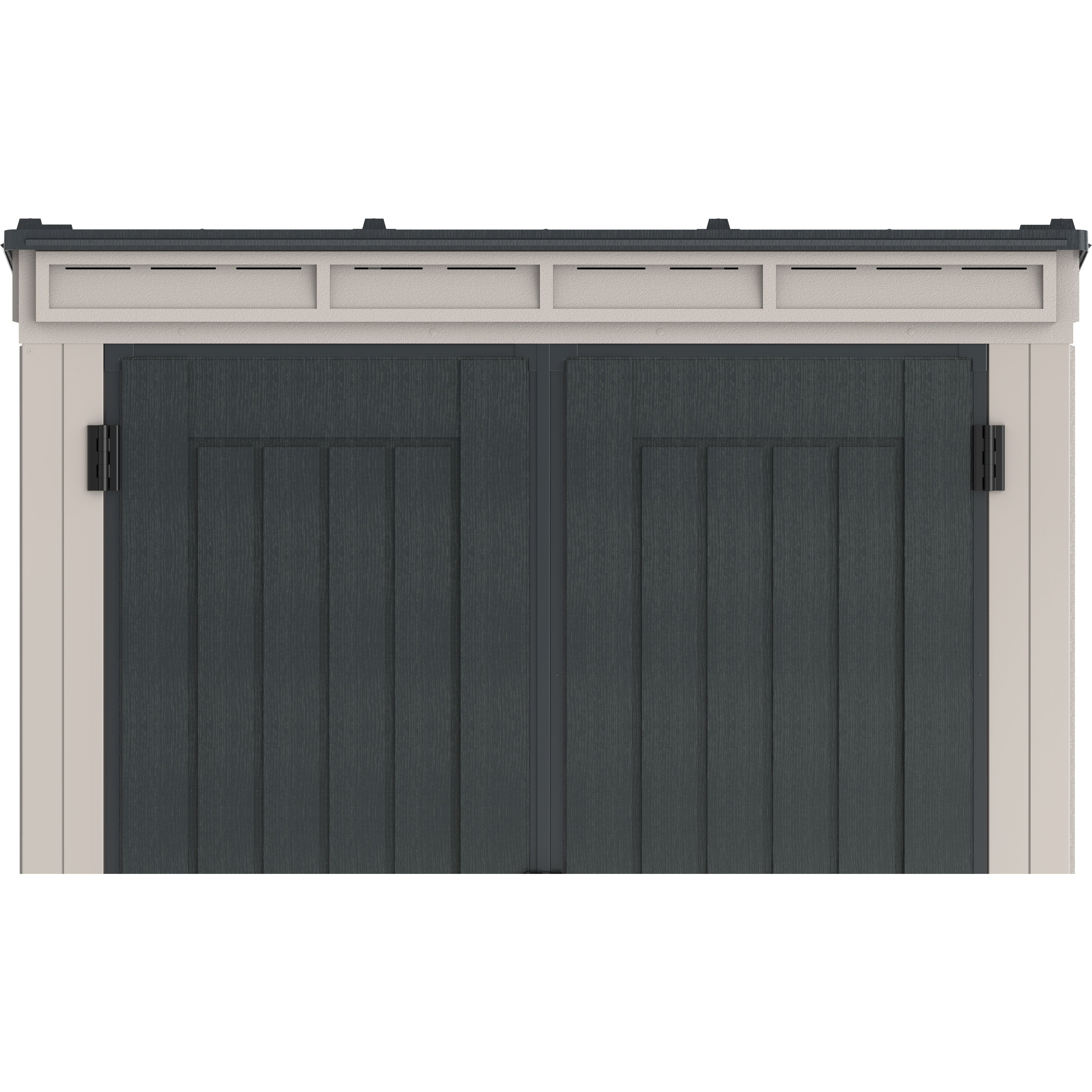 Duramax YardMate Plus Pent 5 ft. 6 in. x 3 ft. Gray Vinyl Storage Shed with Molded Floor 05325