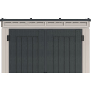 Duramax YardMate Plus Pent 5 ft. 6 in. x 3 ft. Gray Vinyl Storage Shed with Molded Floor