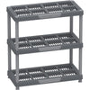 Duramax Shelving Racks Duramax Plastic Heavy Duty Multipurpose Freestanding 3 Tier Shelving Unit