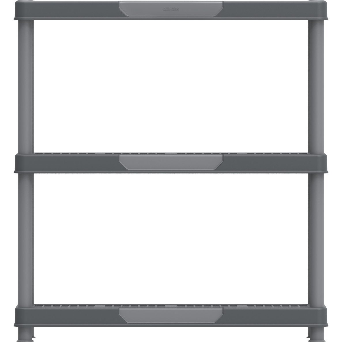 Duramax Shelving Racks Duramax Plastic Heavy Duty Multipurpose Freestanding 3 Tier Shelving Unit
