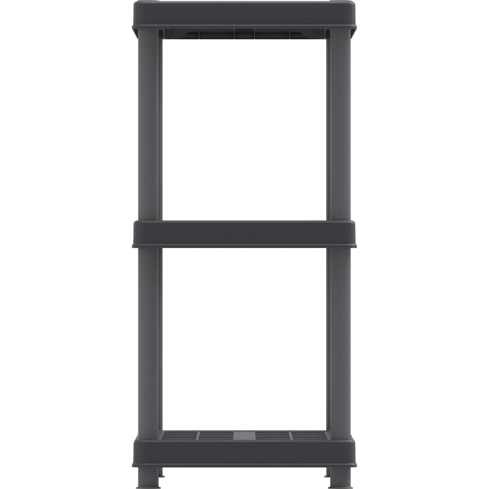 Duramax Shelving Racks Duramax Plastic Heavy Duty Multipurpose Freestanding 3 Tier Shelving Unit