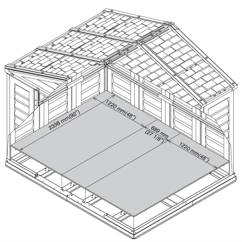 Duramax Vinyl Sheds DuraMax 10.5 ft x 8ft Woodbridge Plus Shed w/ Foundation Kit & Window