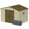 Duramax Vinyl Sheds DuraMax 10.5 ft x 8ft Woodbridge Plus Shed w/ Foundation Kit & Window