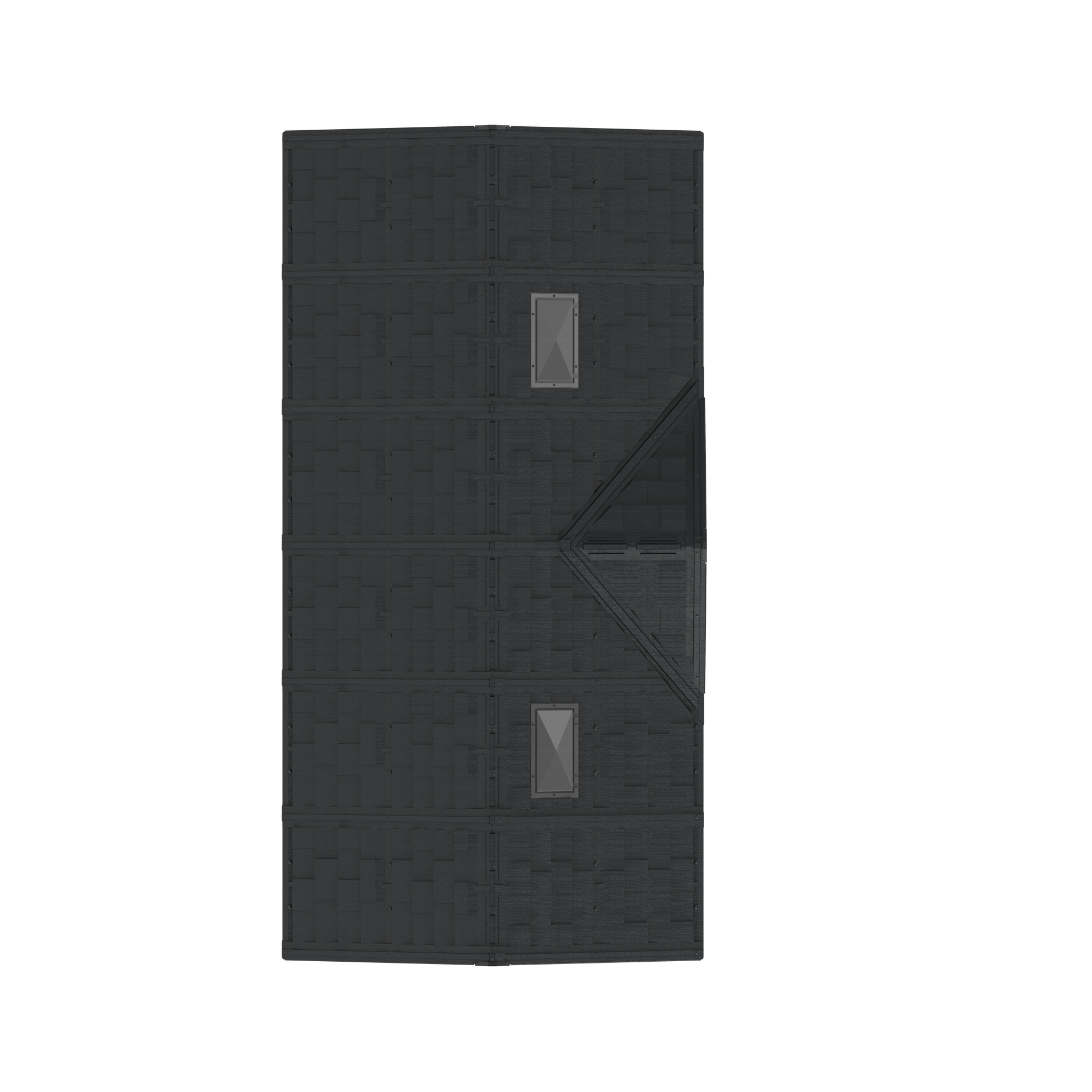 Duramax Vinyl Sheds Duramax 15 x 8 Apex Pro Vinyl Shed with Foundation, 2 Windows and 2 Doors
