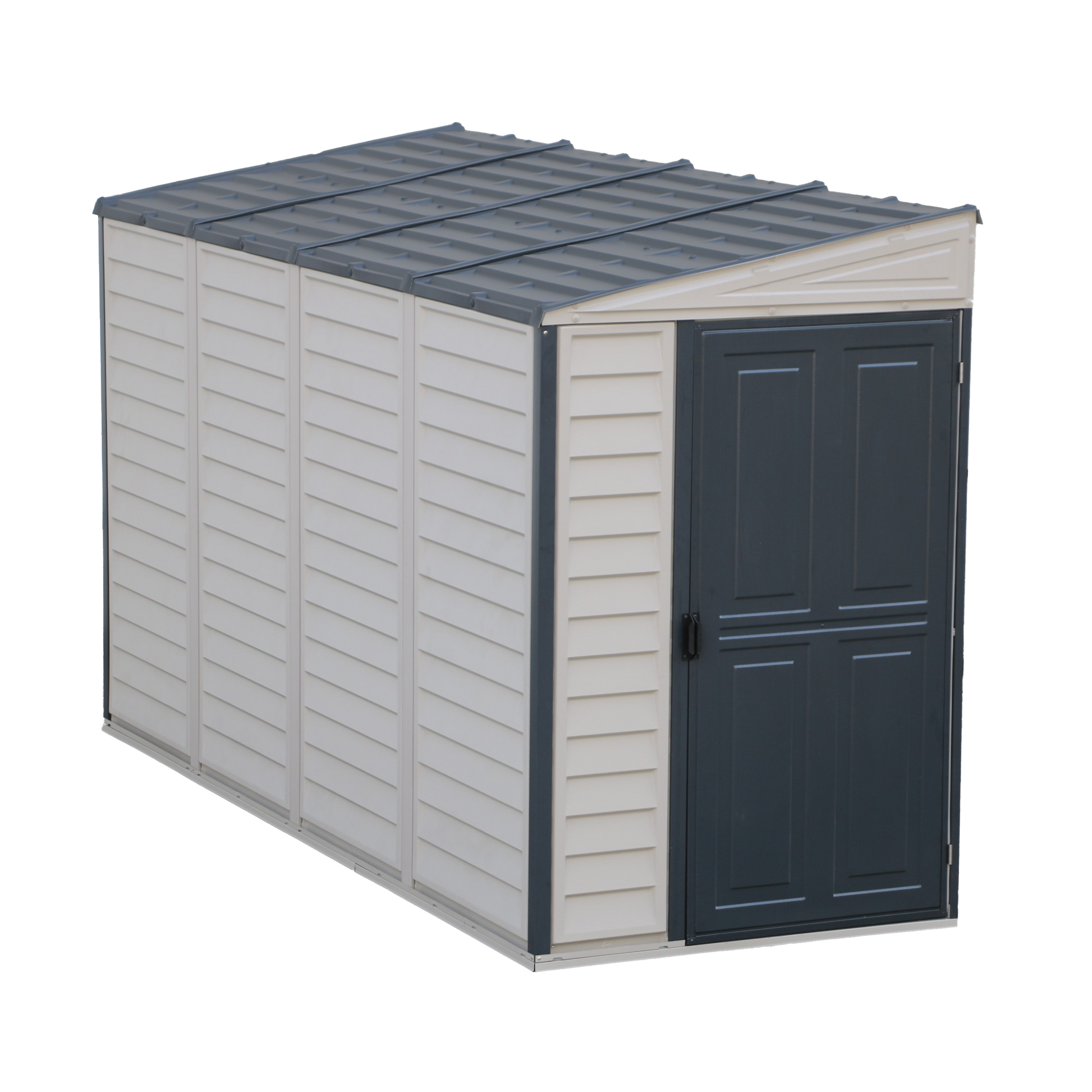 Duramax Vinyl Sheds 4ft x 10ft Sidemate Plus Vinyl Resin Outdoor Storage Shed With Foundation Kit