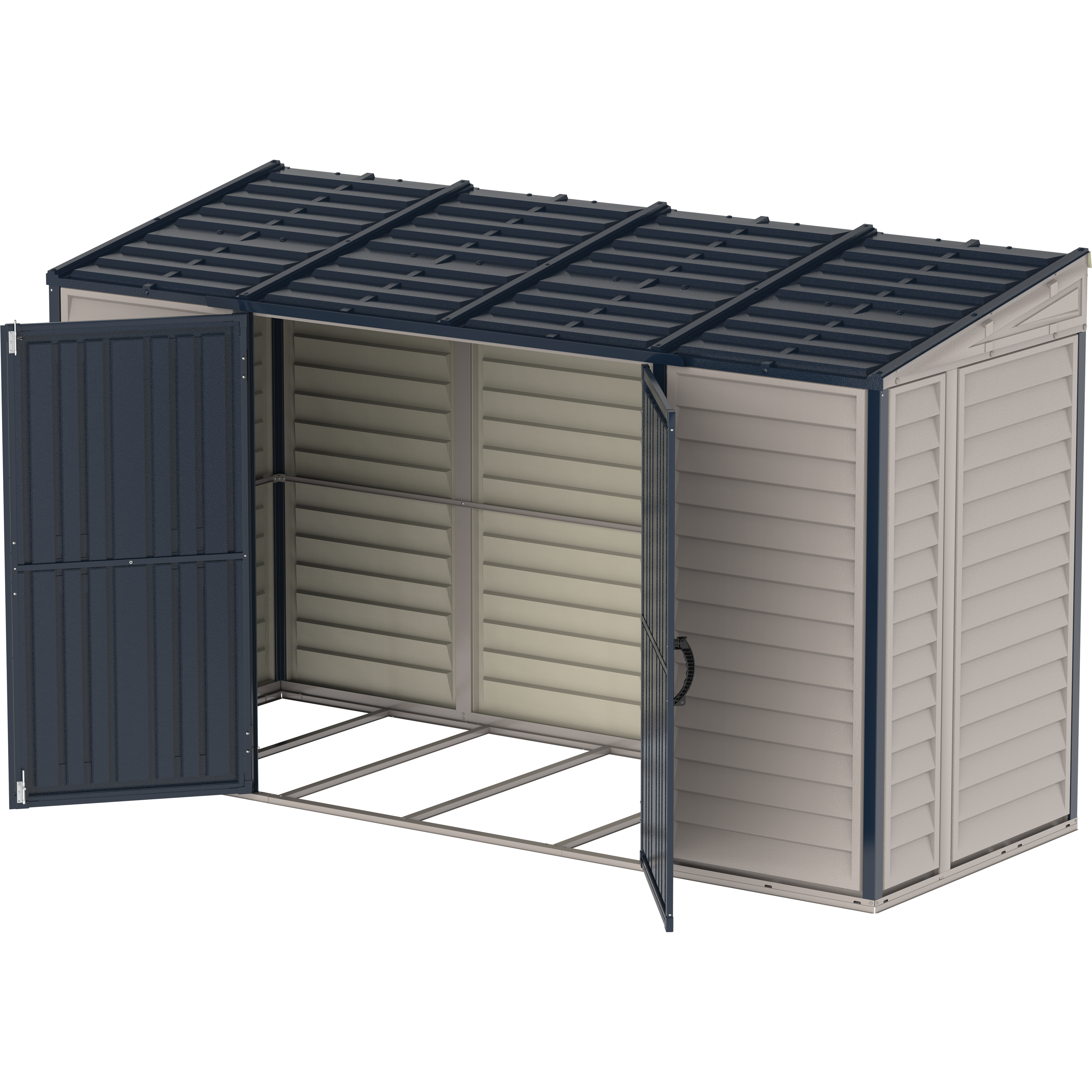 Duramax Vinyl Sheds DuraMax SideMate Plus Pro 10' x 4' Outdoor Storage Shed with Double Doors