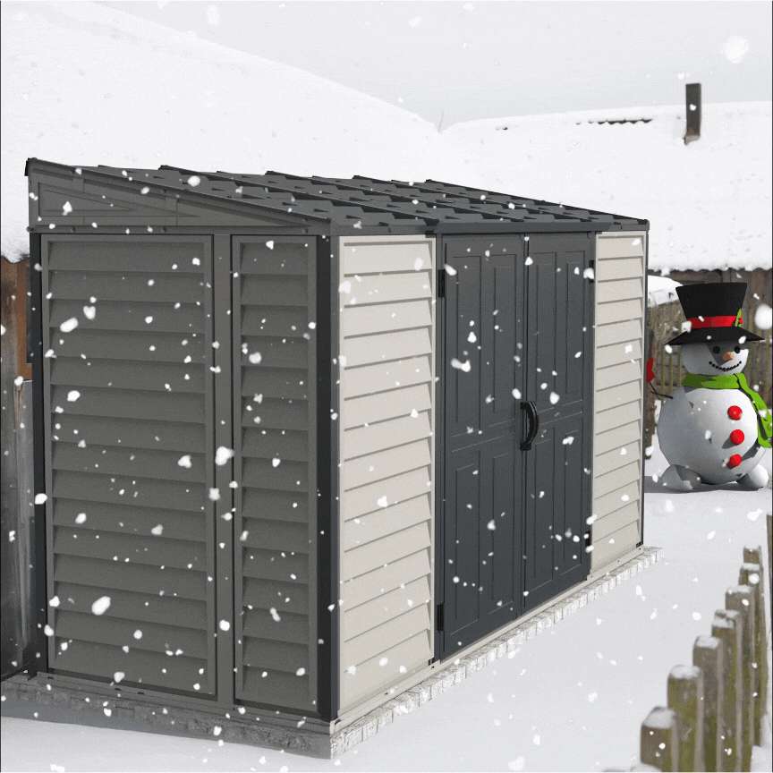 Duramax Vinyl Sheds DuraMax SideMate Plus Pro 10' x 4' Outdoor Storage Shed with Double Doors