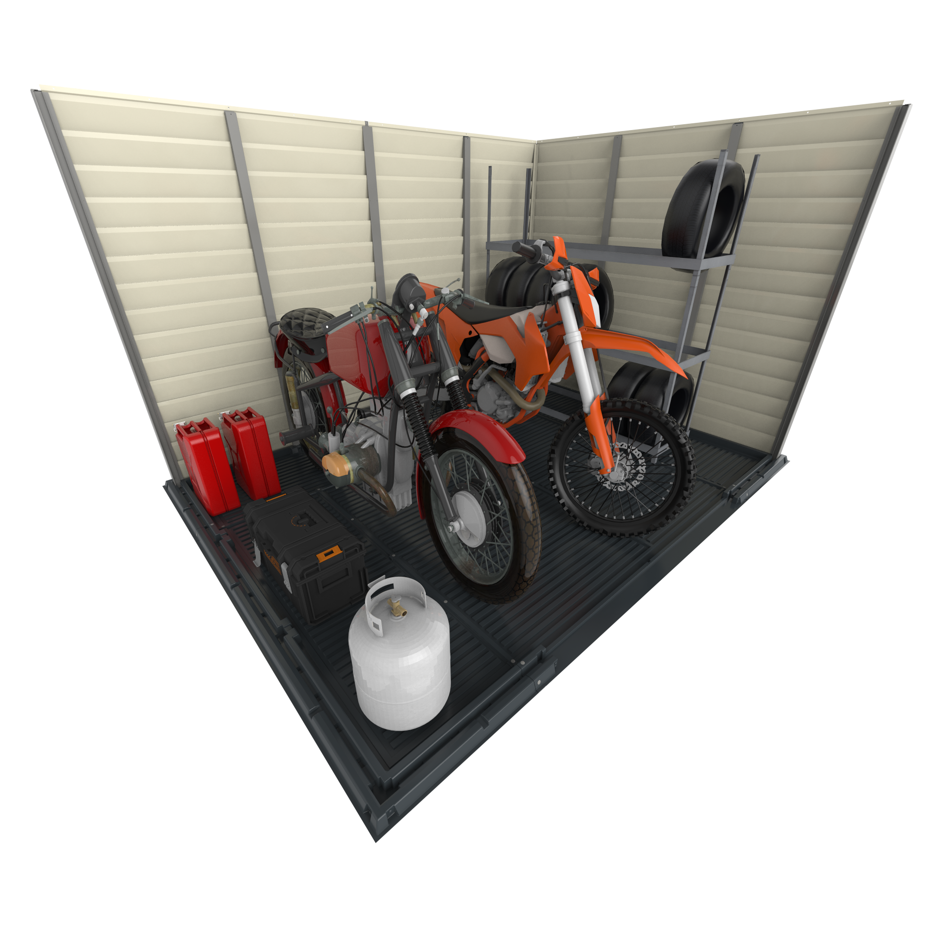 Duramax Vinyl Sheds DuraMax StoreMax Plus 10.5x8 Ft with Molded Floor Vinyl Storage Shed