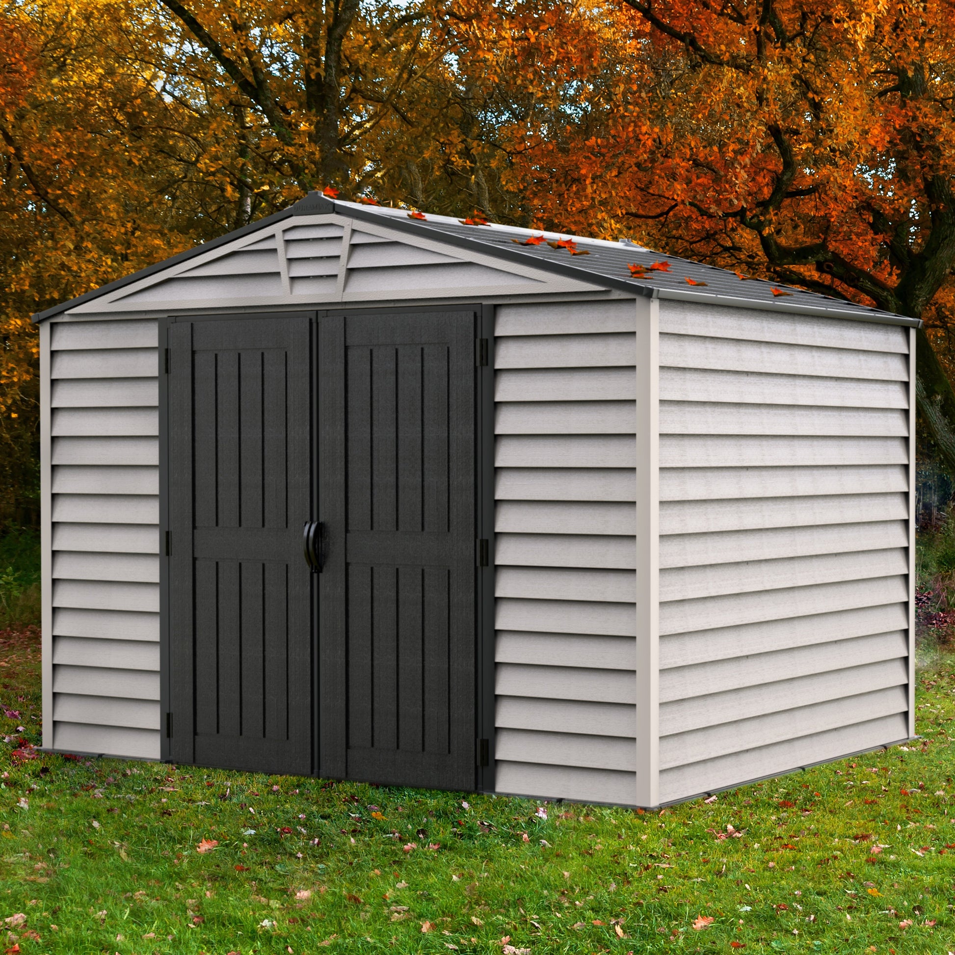 Duramax Vinyl Sheds DuraMax StoreMax Plus 10.5x8 Ft with Molded Floor Vinyl Storage Shed