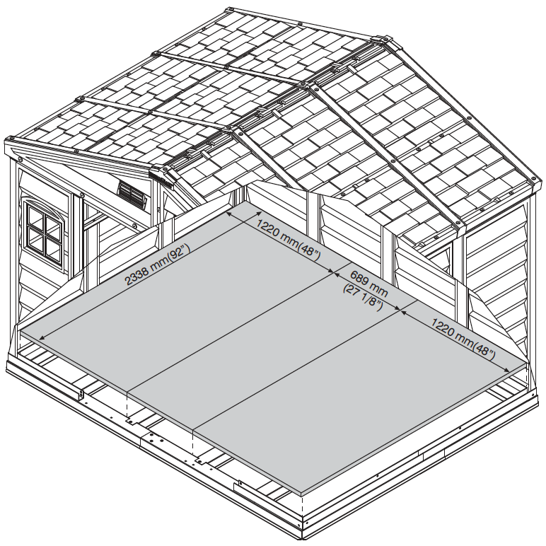 Duramax Vinyl Sheds Duramax Woodside Plus 10.5x8 Vinyl Resin Outdoor Storage Shed With Foundation Kit