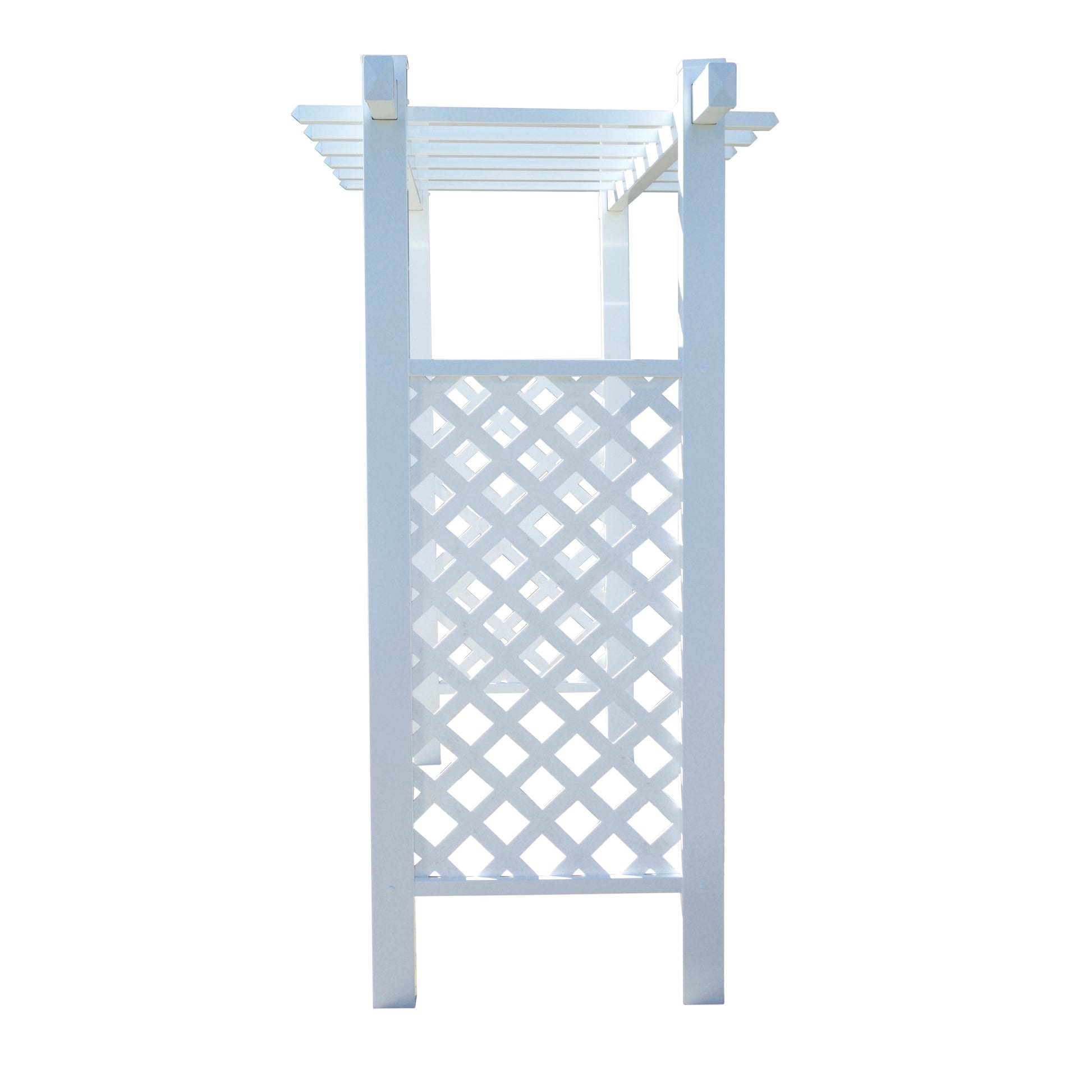 Durasheds Arbors Repackaged Laguna Lattice Vinyl Arbor 55 In W x 42" D