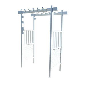 Durasheds Arbors Repacked Capistrano Grand Arbor 65" W x 42" D