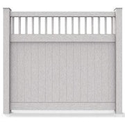 Durasheds DuraGrain Privacy w/ Accent Fence White