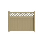 Durasheds DuraGrain Privacy w/ Lattice Fence Tan