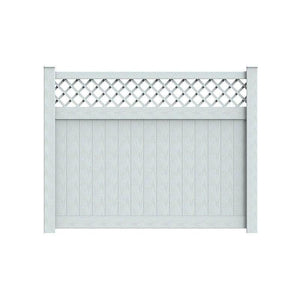 Durasheds DuraGrain Privacy w/ Lattice Fence White