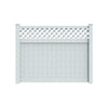 Durasheds DuraGrain Privacy w/ Lattice Fence White