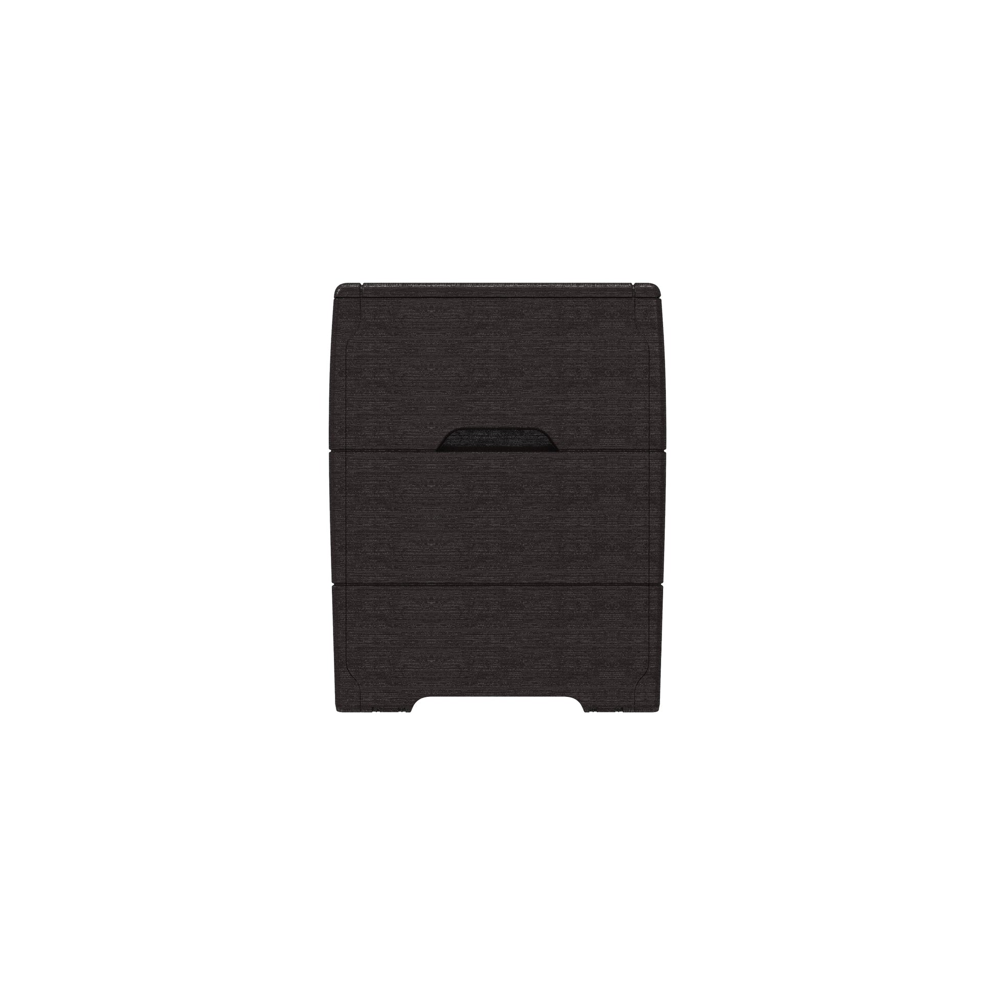 Durasheds Duramax 71 Gallon Outdoor Resin Deck Box, Garden Furniture Organizer Brown