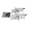 Durasheds HINGE SET ADJUSTABLE WHITE STAINLESS STEEL