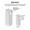 Durasheds Posts Duragrain Lattice END POST 5" x 5" x 96"