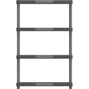 Durasheds Shelving Racks Duramax Plastic Heavy Duty Multipurpose Freestanding 4 Tier Shelving Rack