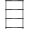 Durasheds Shelving Racks Duramax Plastic Heavy Duty Multipurpose Freestanding 4 Tier Shelving Rack