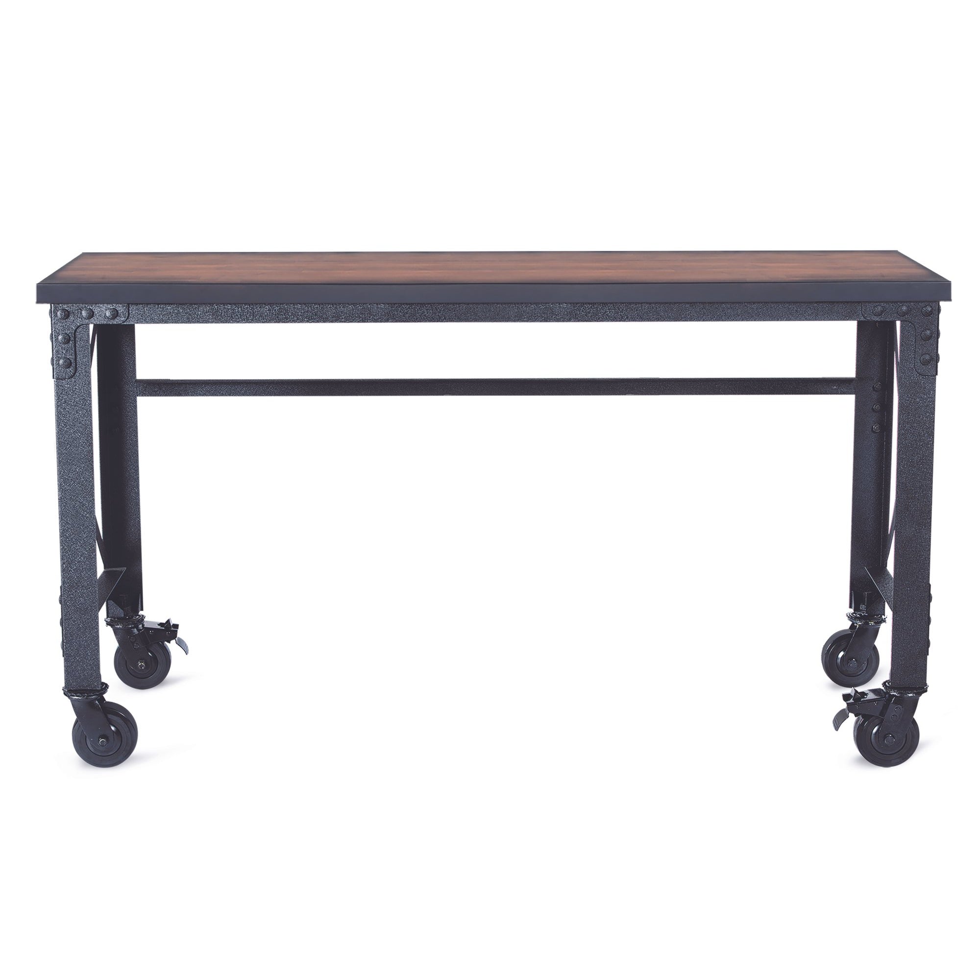 Durasheds Slightly Used Garage Storage Slightly Used Duramax Rolling Industrial Desk with Wooden Top 62 inches x 24 inches